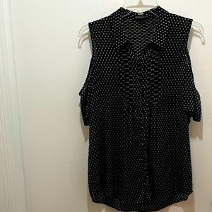 Express cold shoulder blouse